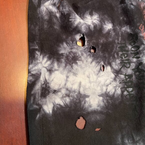 METALLICA SKULL DISTRESSED CUT & HOLES T-SHIRT MUSCLE SHIRT SMALL - Picture 9 of 9